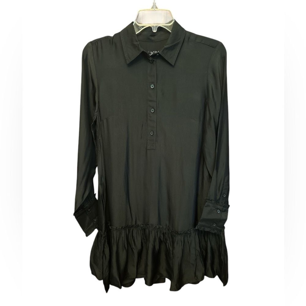 J. Crew Women’s Amelia Popover Shirtdress in drapey viscose twill Size XS #CF660 - Picture 5 of 8